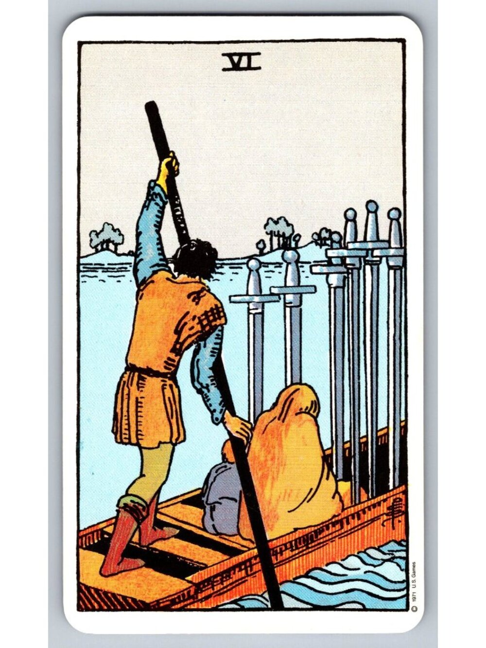 Rider Waite Tarot Cards Lot Suit of Swords U.S. Games Systems Stamford CT 1971 - Picture 11 of 16